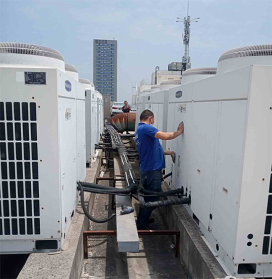 浦北中央空调制热和不制冷系统维修方法